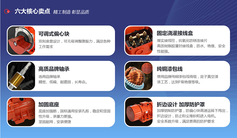 三相異步振動(dòng)電機(jī)優(yōu)勢